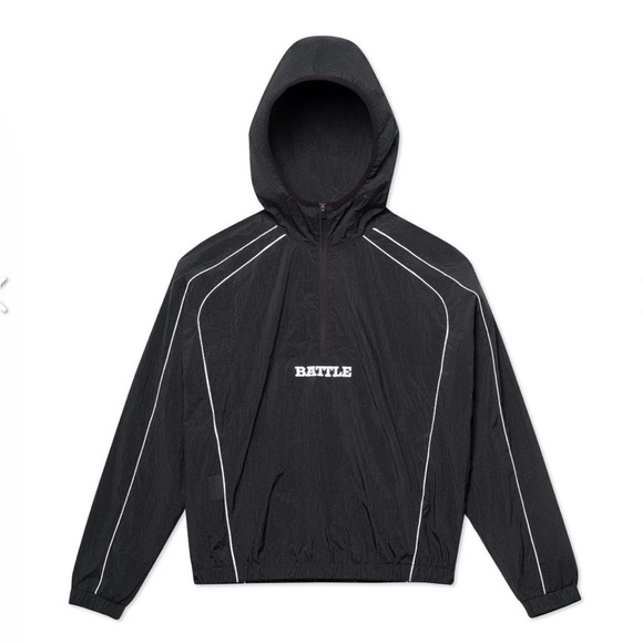 Battle Sport Black Windbreaker Jacket for Men Size M - Picture 1 of 3